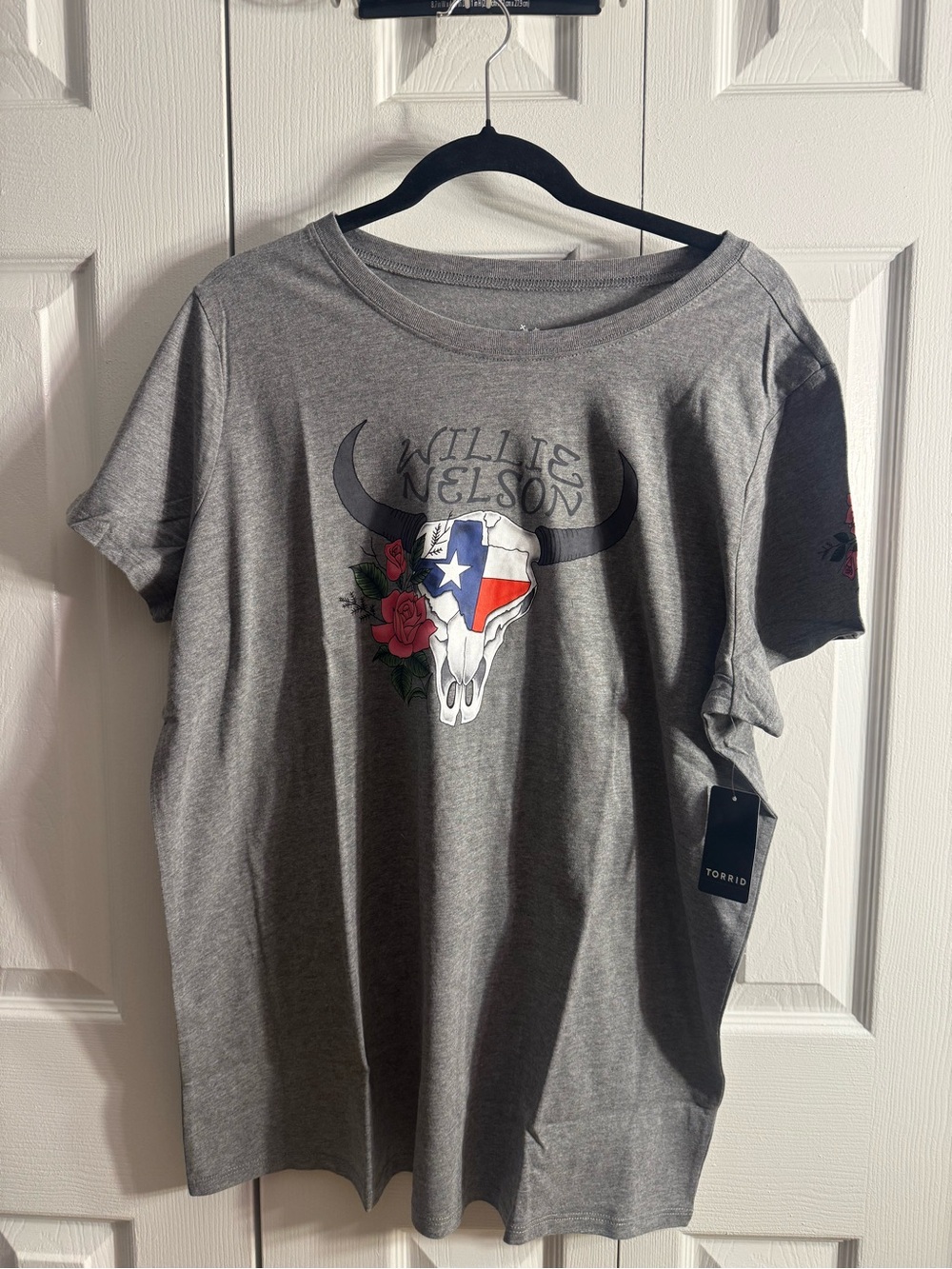 Zion Rootswear Heather Gray Logo Tee - White Print